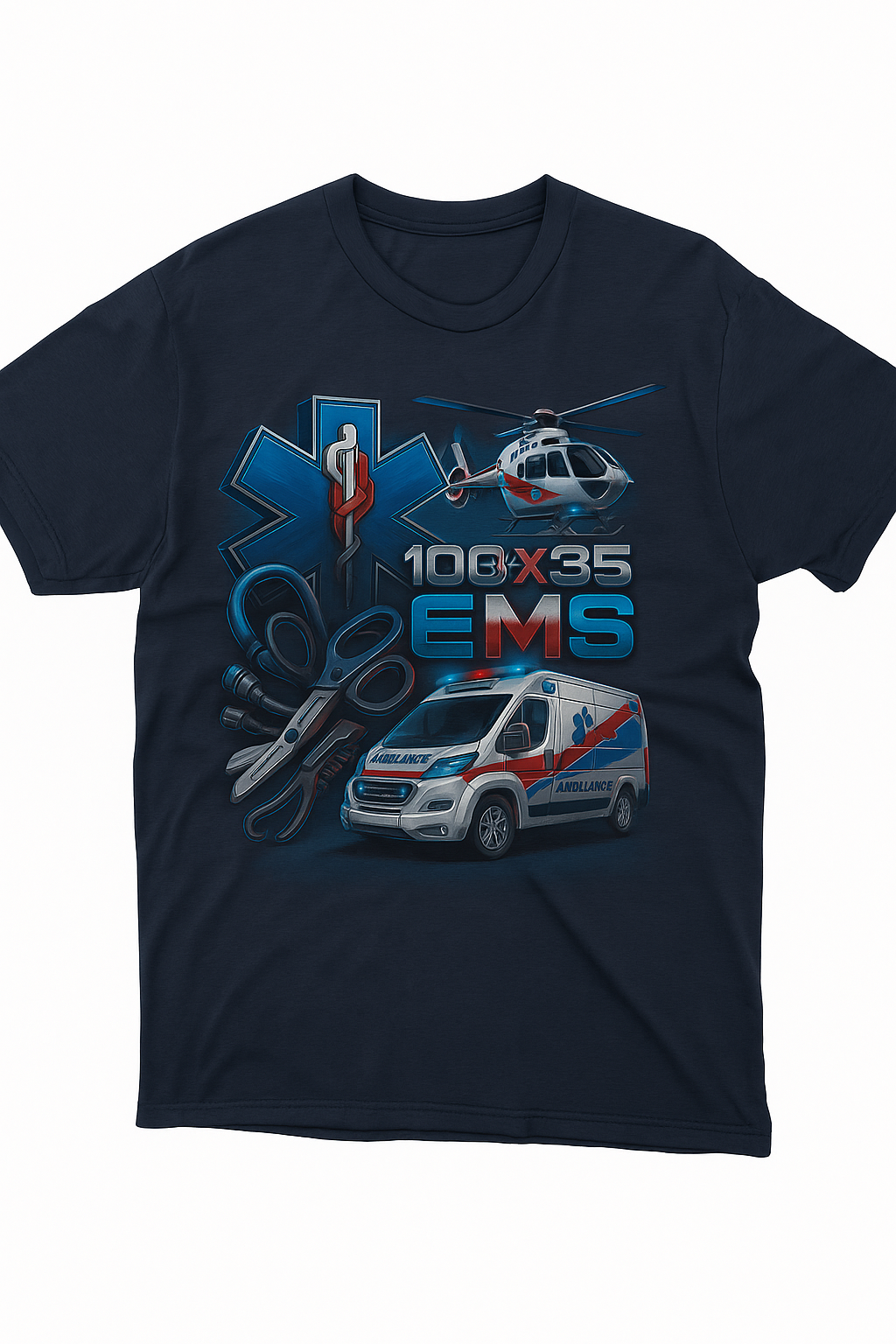 100x35EMS Crew T-Shirt – Drop 2.0 (PRE-VENTA)