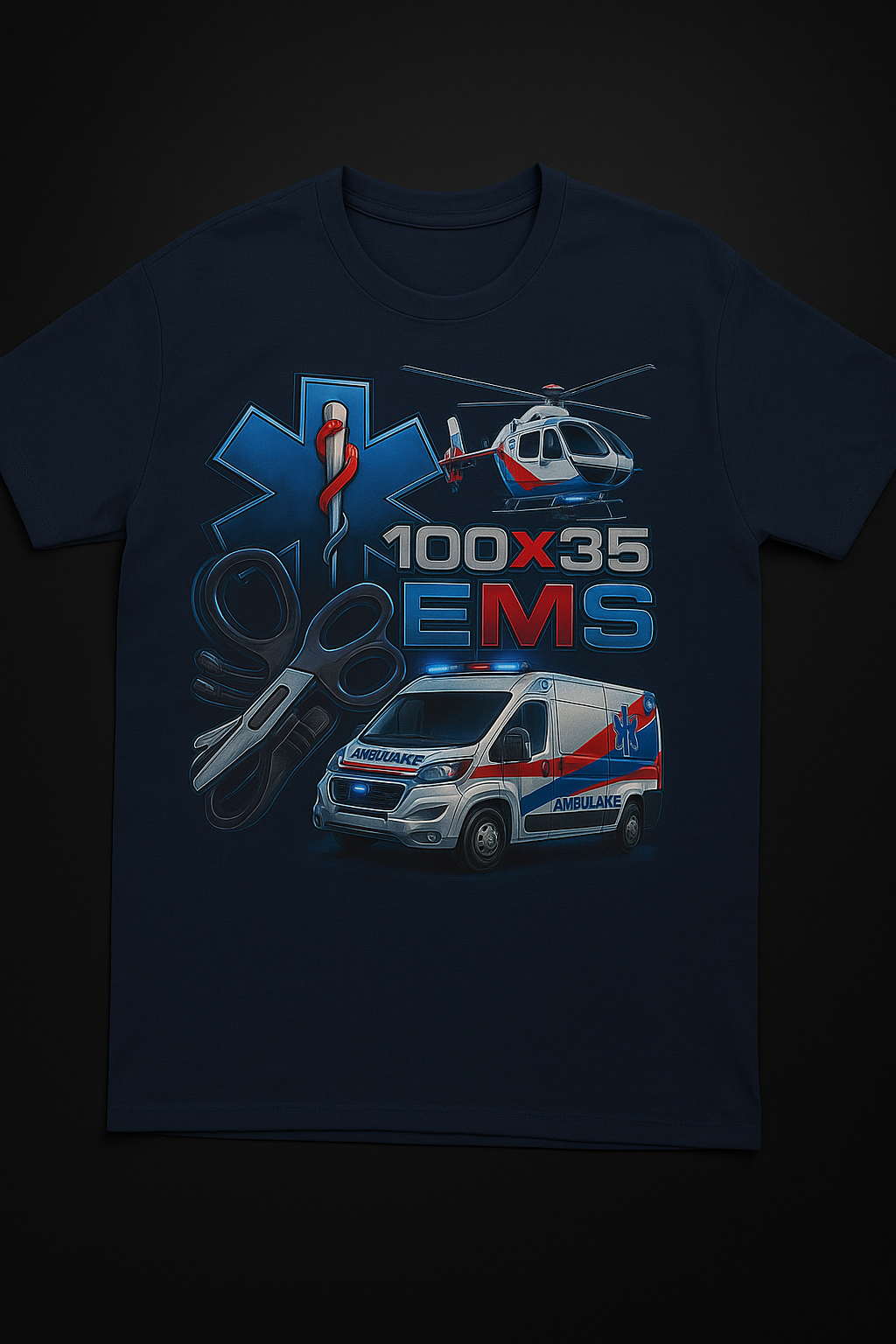 100x35EMS Crew T-Shirt – Drop 2.0 (PRE-VENTA)