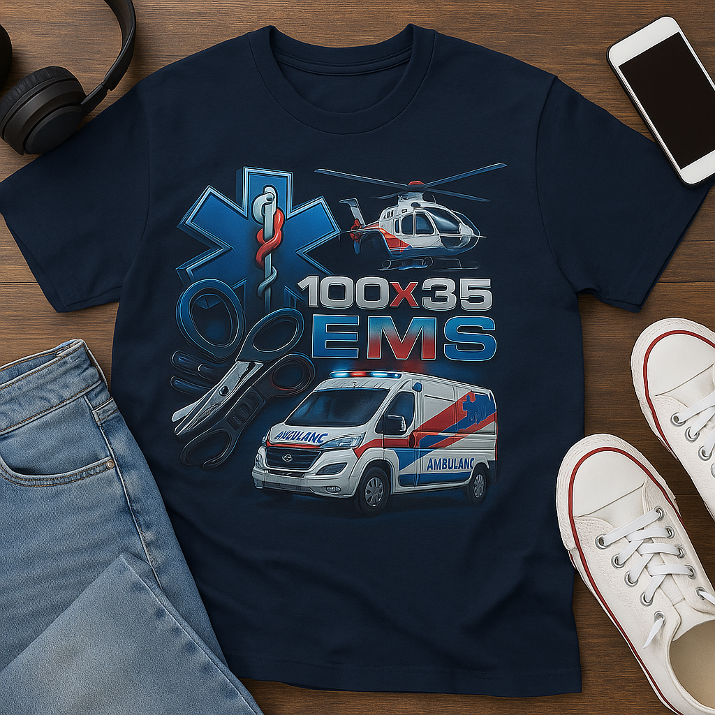 100x35EMS Crew T-Shirt – Drop 2.0 (PRE-VENTA)